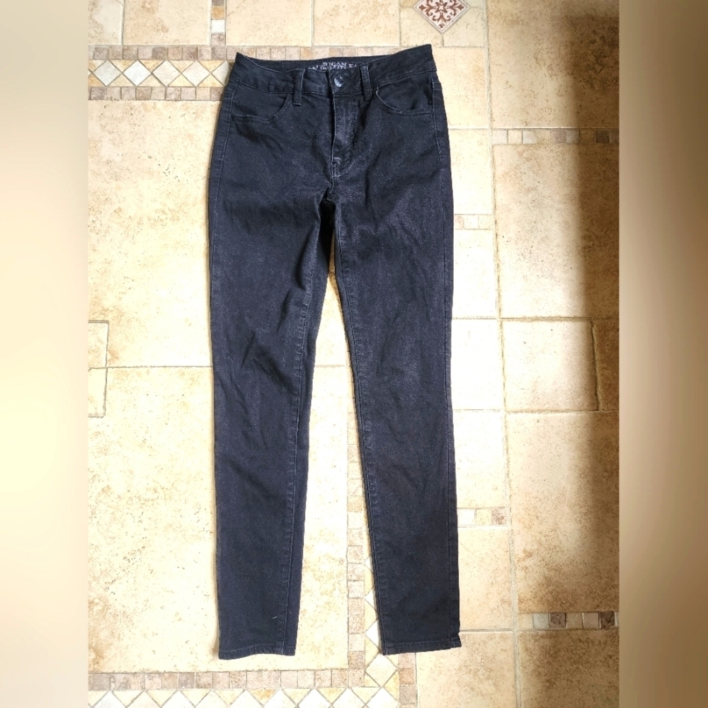 American Eagle Outfitters Black Hi Rise Jegging Jeans